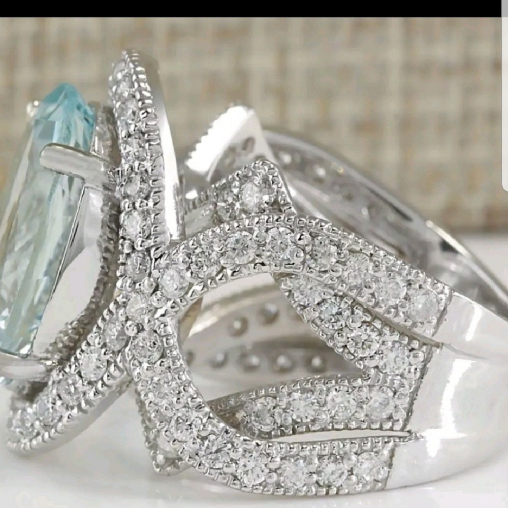 925 sterling silver aquarium ring - Picture 6 of 7